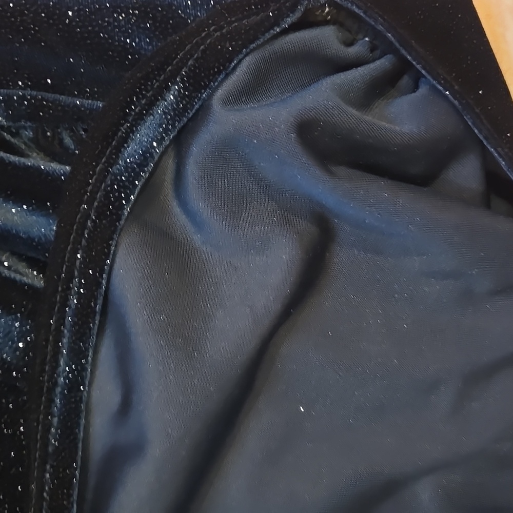 Altar'd State Holiday Dark Green Shimmery Velvet Midi Dress - Picture 7 of 10